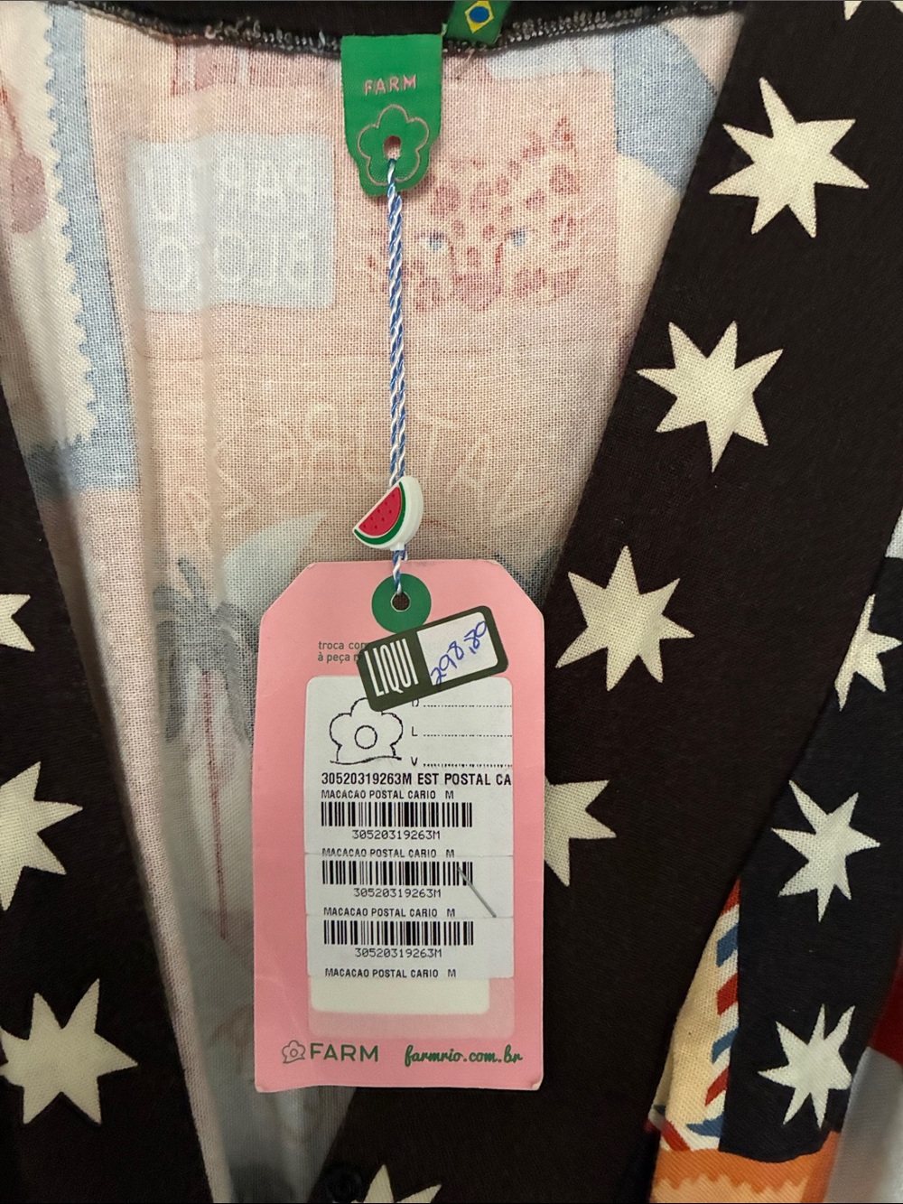 Farm Rio, NWT Printed Wrap Maxi jumpsuit original price $298.80 - Picture 3 of 14